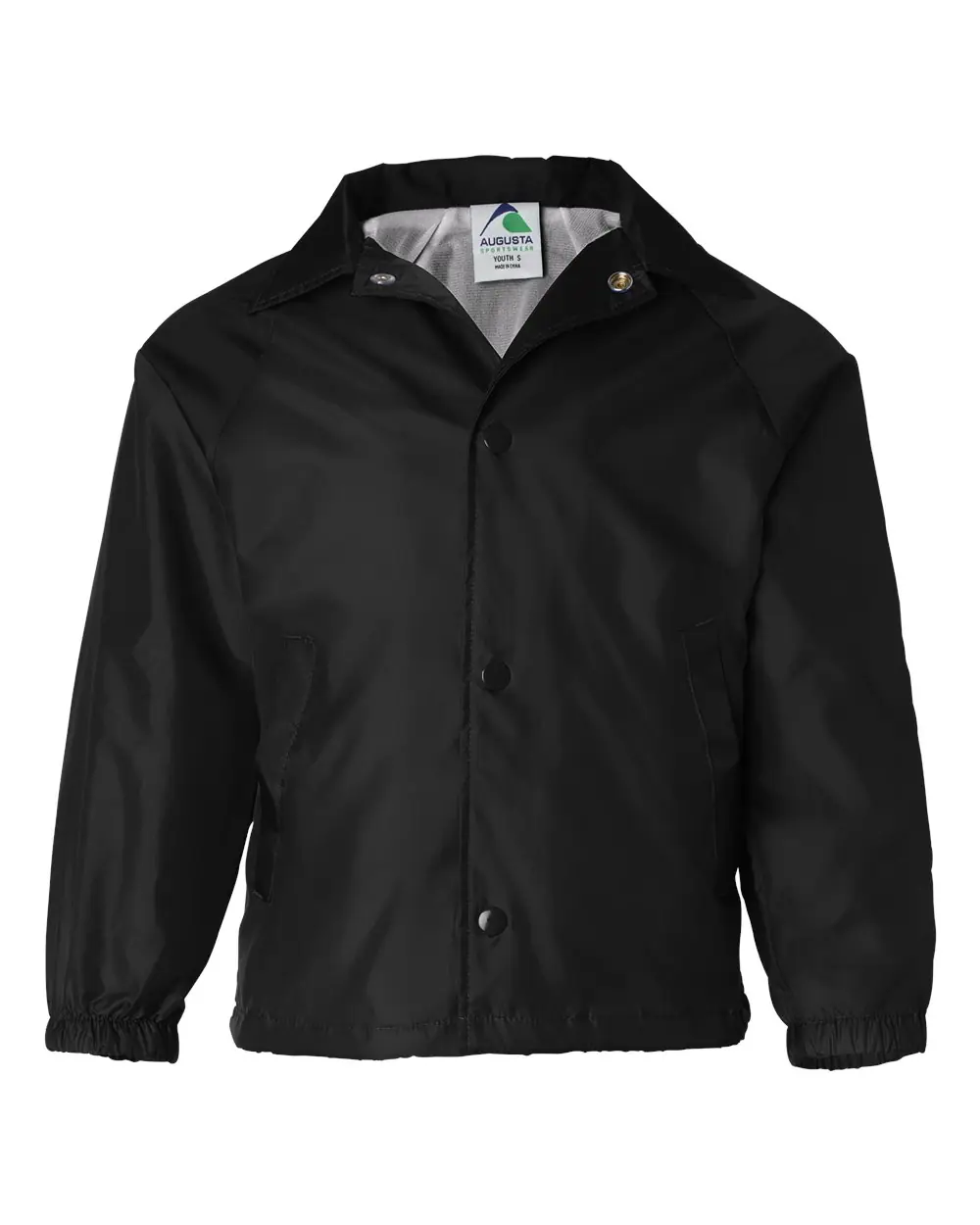 Augusta Sportswear Youth Coach's Jacket in Black