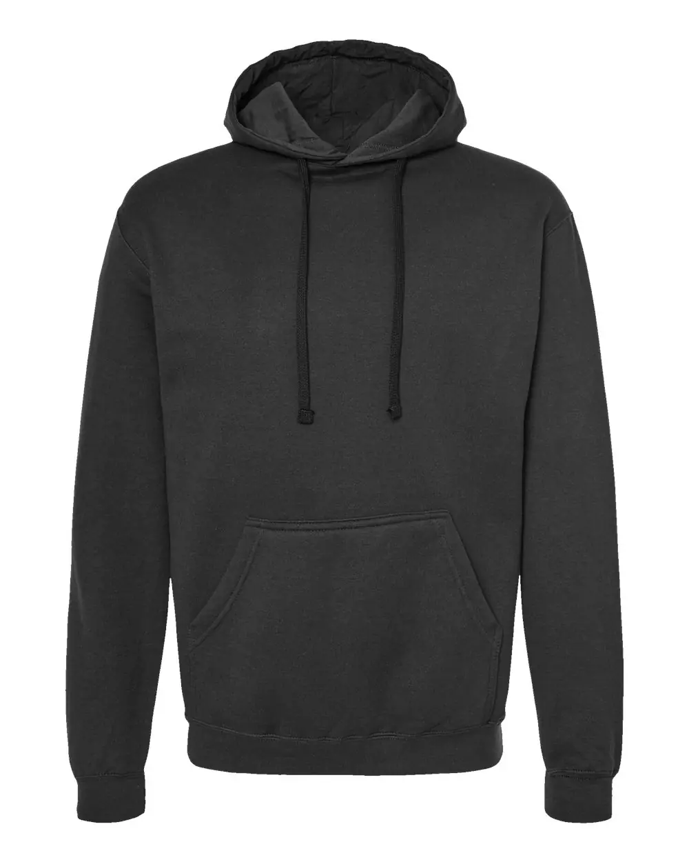 Tultex Unisex Fleece Hooded Sweatshirt in Black