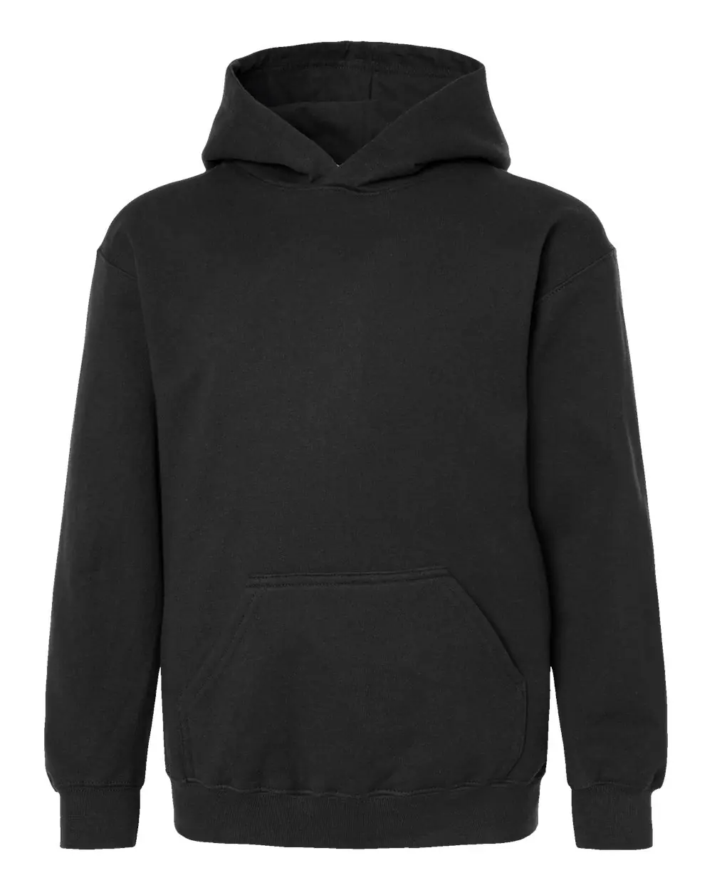 Tultex Youth Hooded Sweatshirt in Black