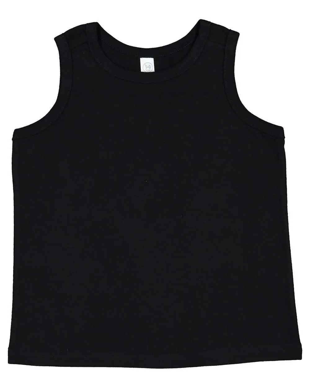 Rabbit Skins Toddler Fine Jersey Tank in Black