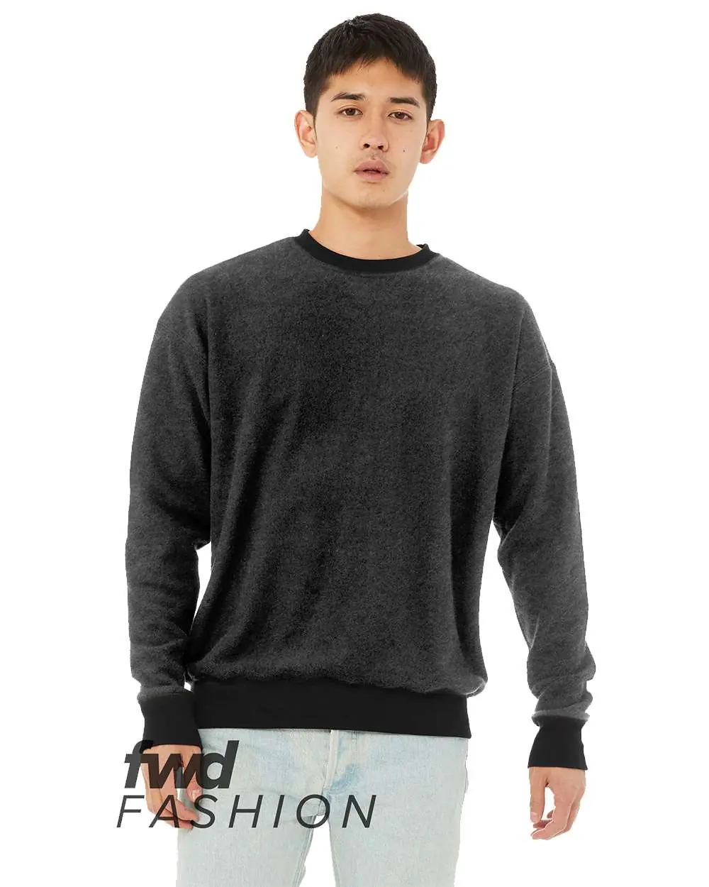 Bella + Canvas Unisex FWD Fashion Sueded Drop Shoulder Crewneck Sweatshirt