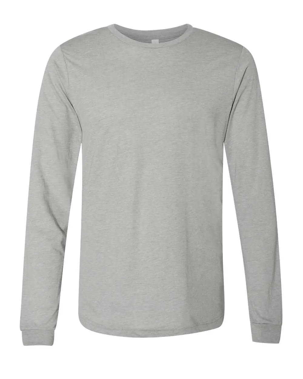 Bella + Canvas Unisex Triblend Long Sleeve Tee in Athletic Grey Triblend