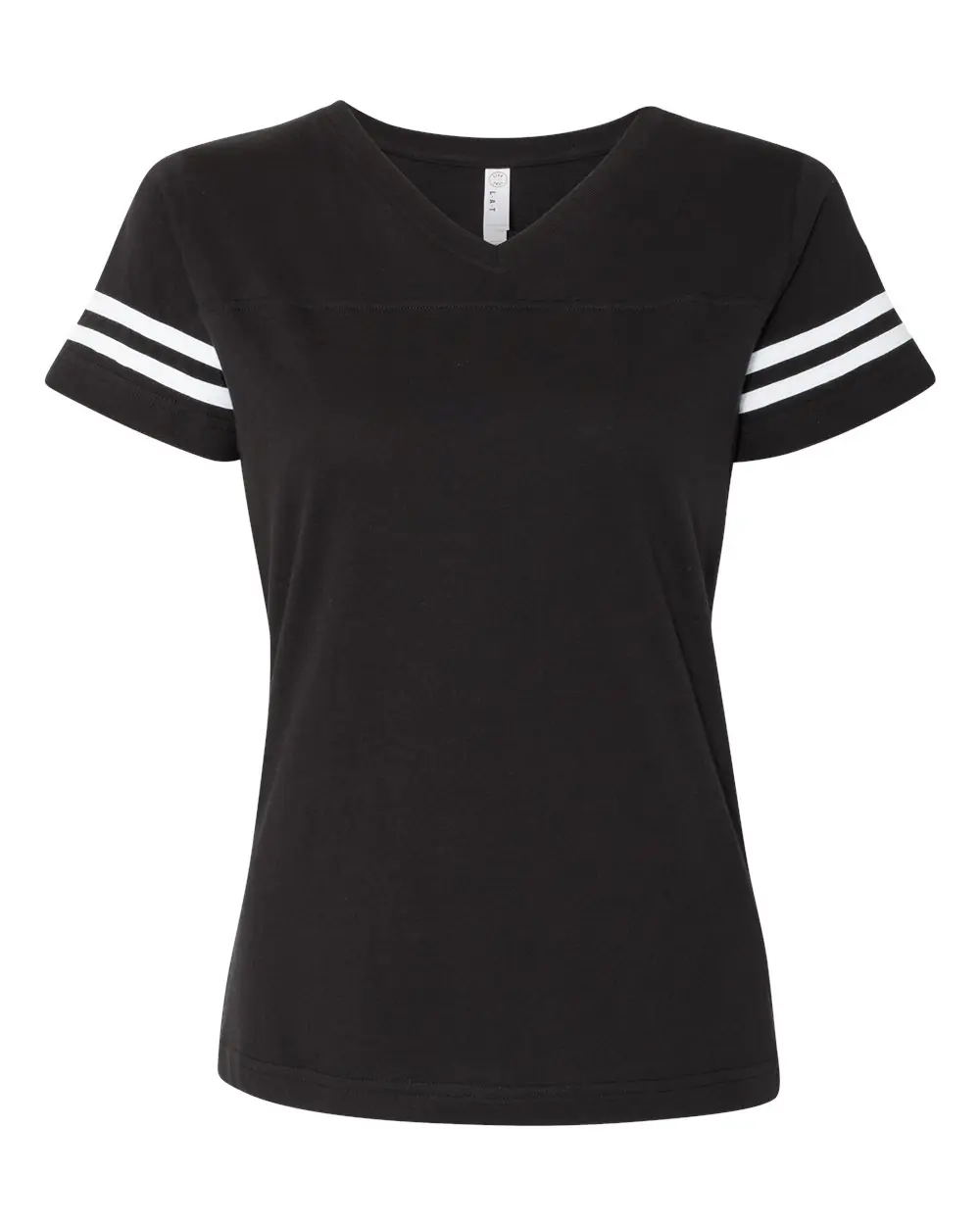 LAT Women's Football V-Neck Fine Jersey Tee