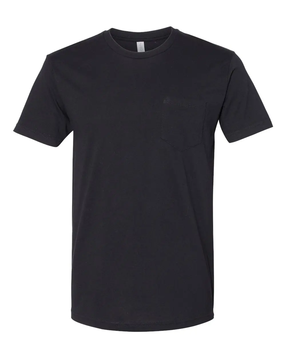 Next Level Apparel Unisex Cotton Pocket T-Shirt in Black