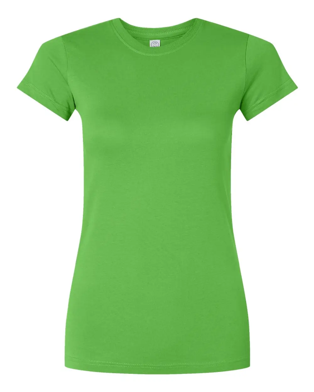 LAT Women's Fitted Fine Jersey Tee in Apple