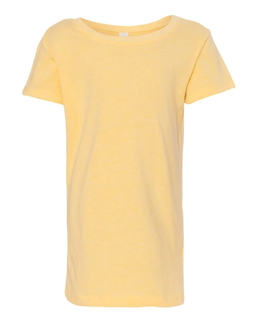 Next Level Apparel Girls’ CVC Princess T-Shirt in Banana Cream
