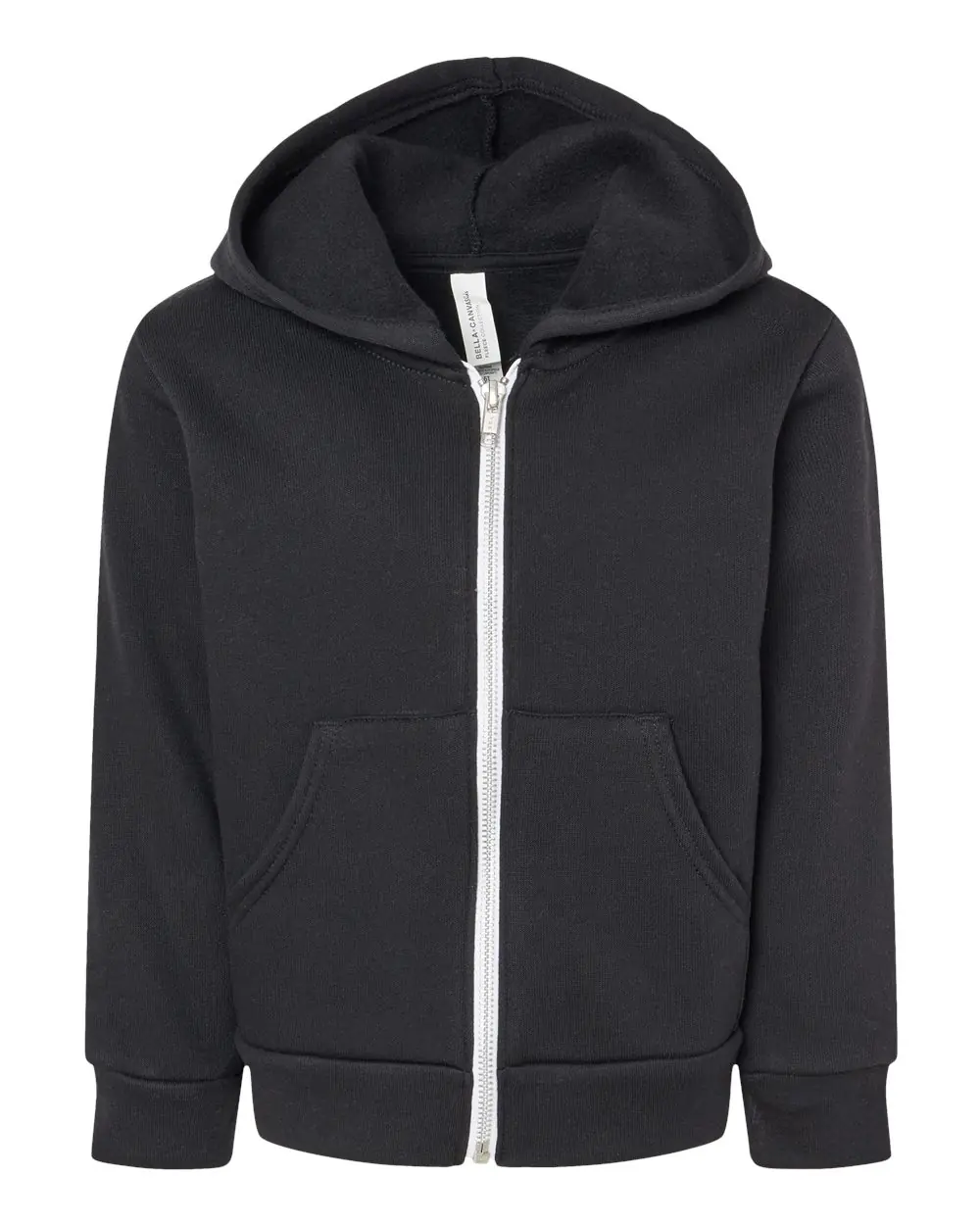 Bella + Canvas Toddler Sponge Fleece Full-Zip Hoodie Sweatshirt