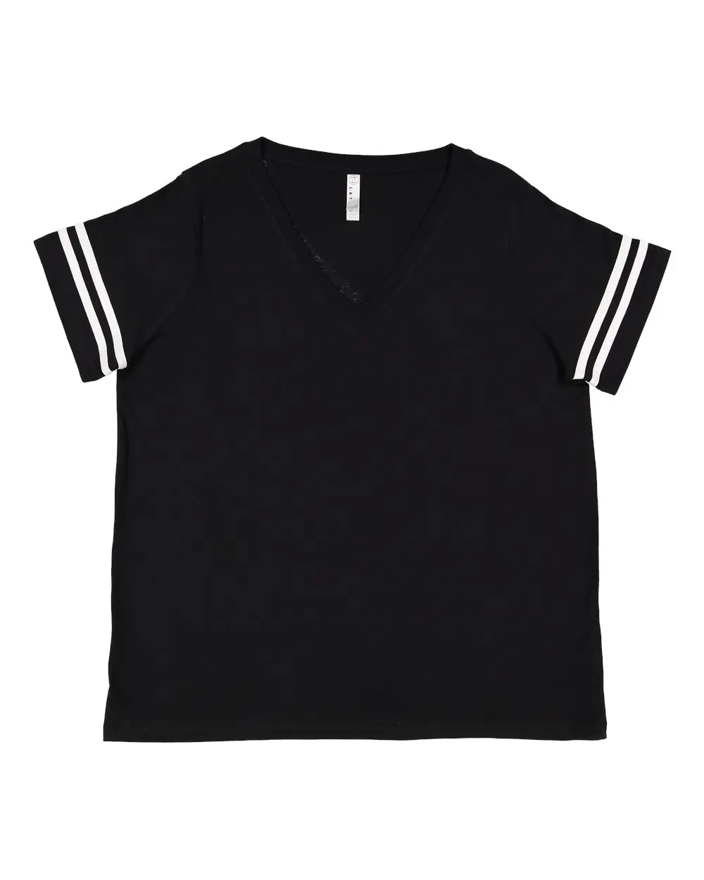 LAT Women's Curvy Collection Vintage Football T-Shirt