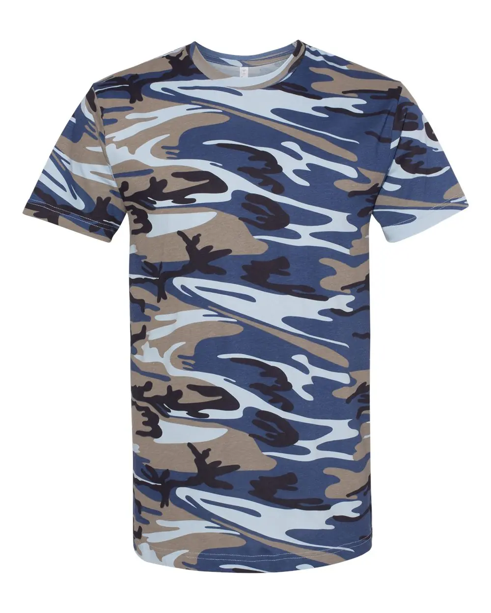 Code Five Men's Camo Tee in Blue Woodland