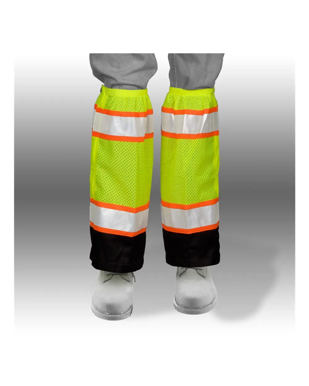 Kishigo Men's Premium Black Series® Mesh Gaiters in Lime