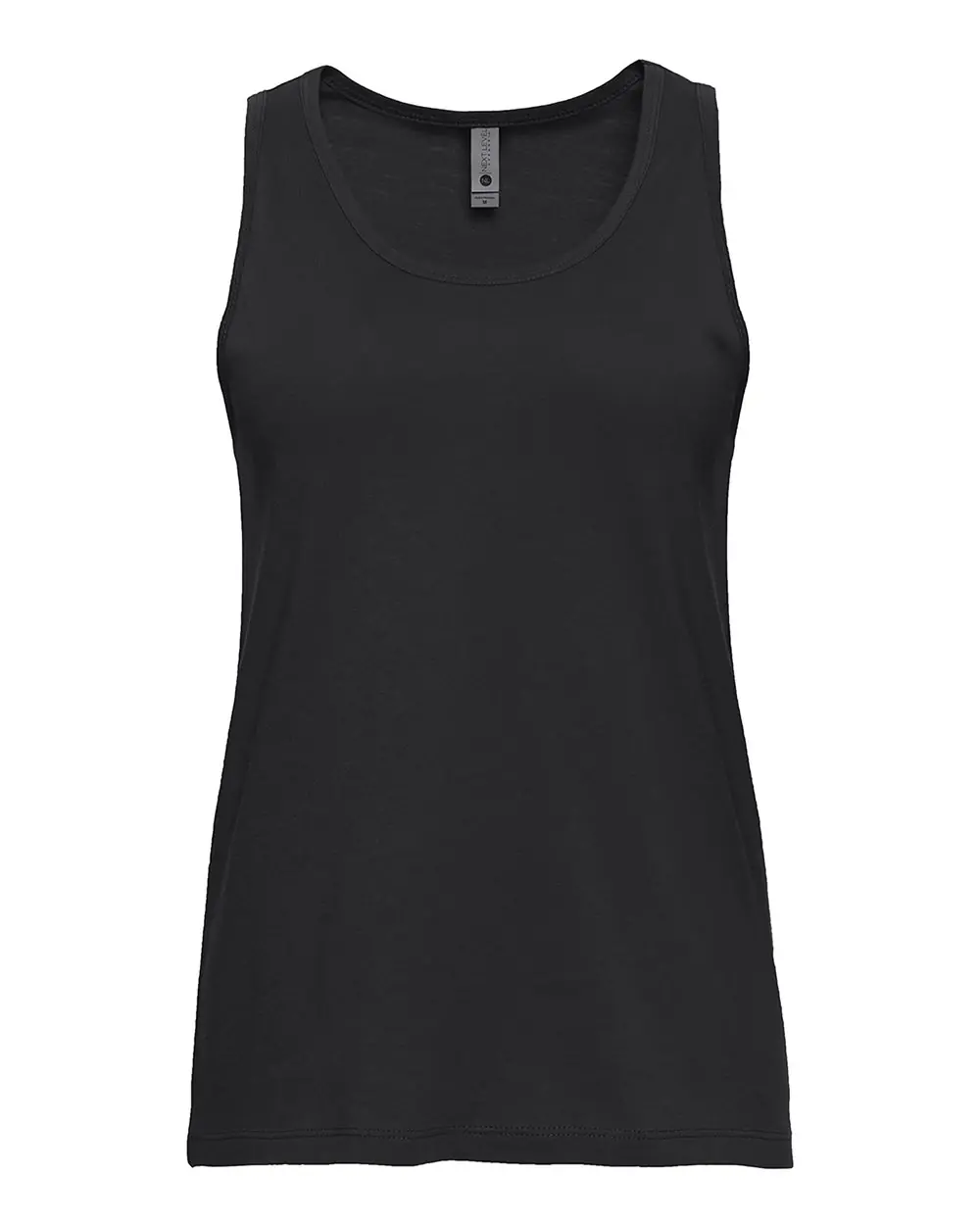 Next Level Apparel Women's Cotton Tank in Black