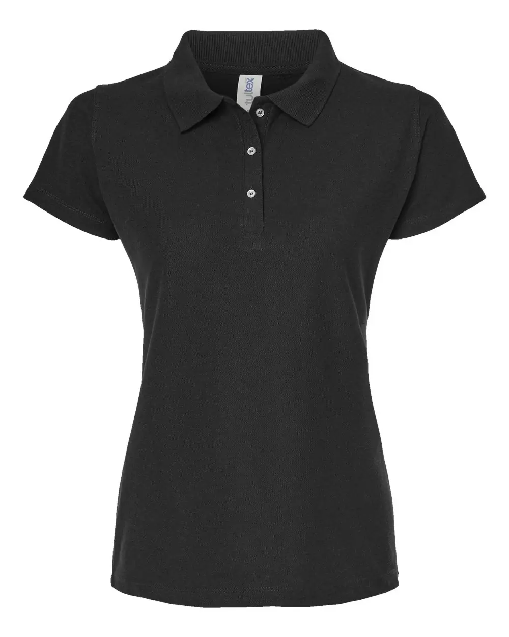 Tultex Women's 50/50 Sport Pique Polo in Black