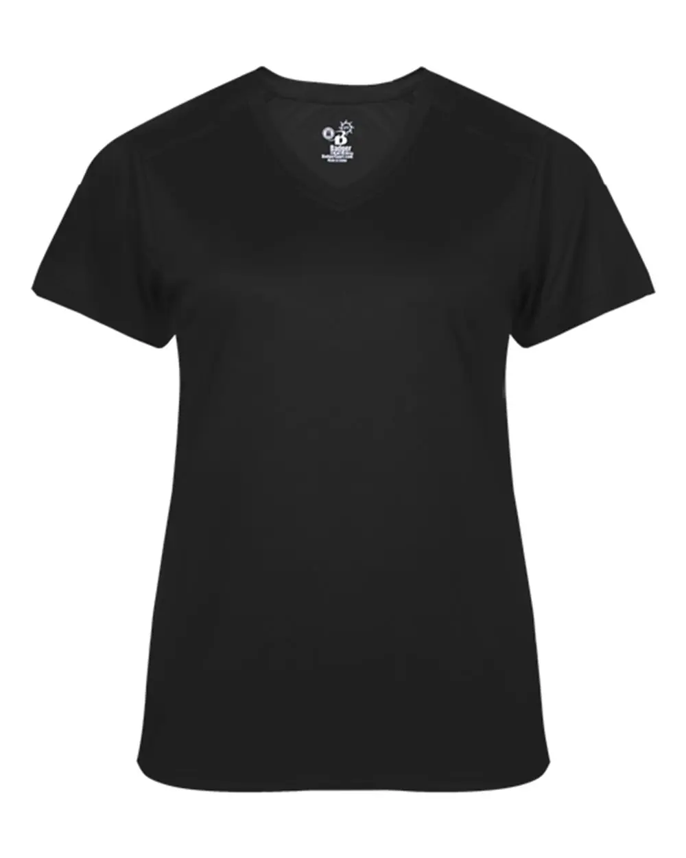 Badger Women's Ultimate SoftLock™ V-Neck T-Shirt in Black