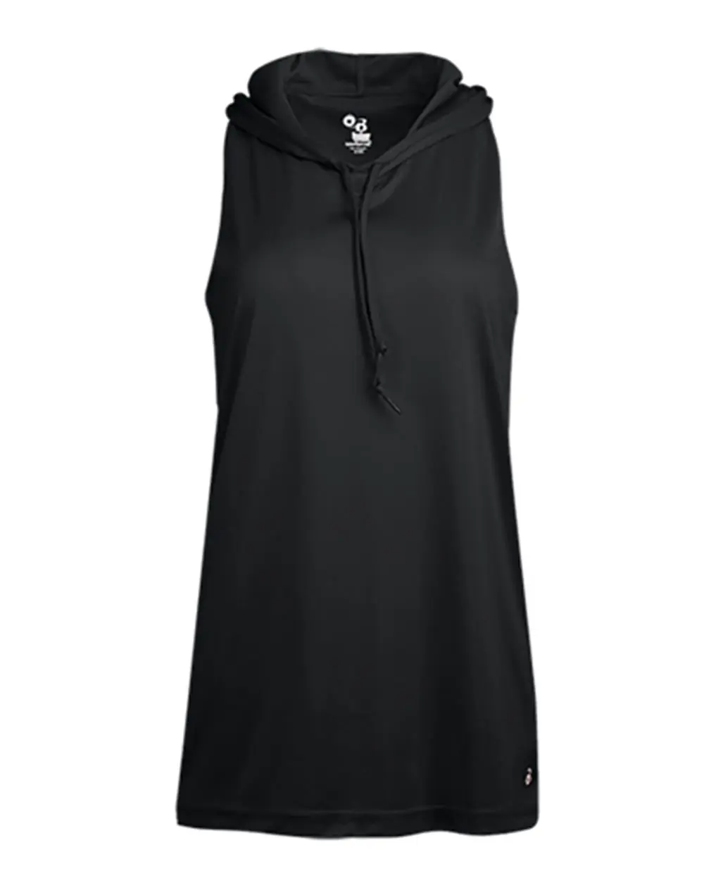 Badger Women's B-Core Racerback Hooded Tank Top in Black