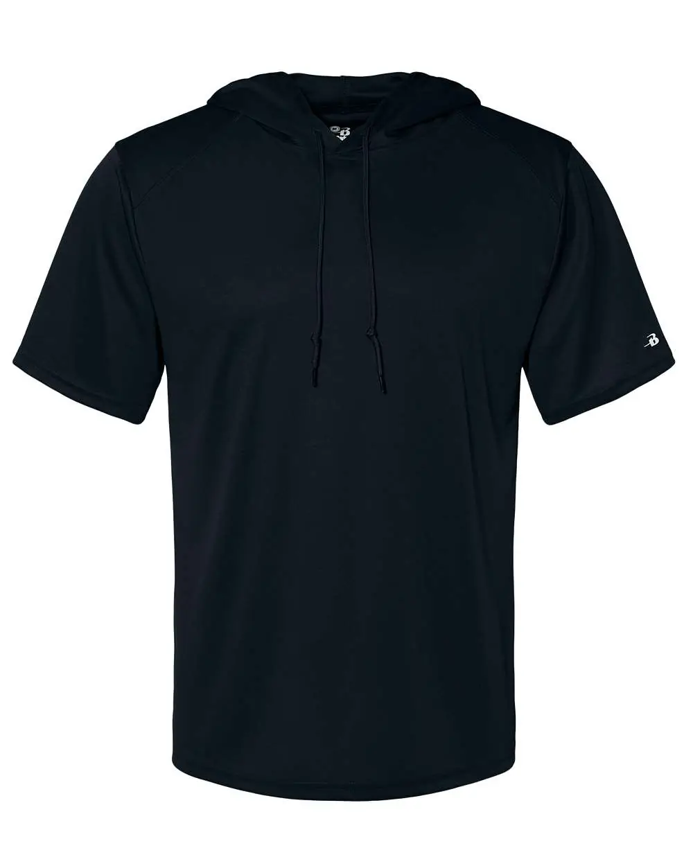 Badger Men's B-Core Hooded T-Shirt in Black