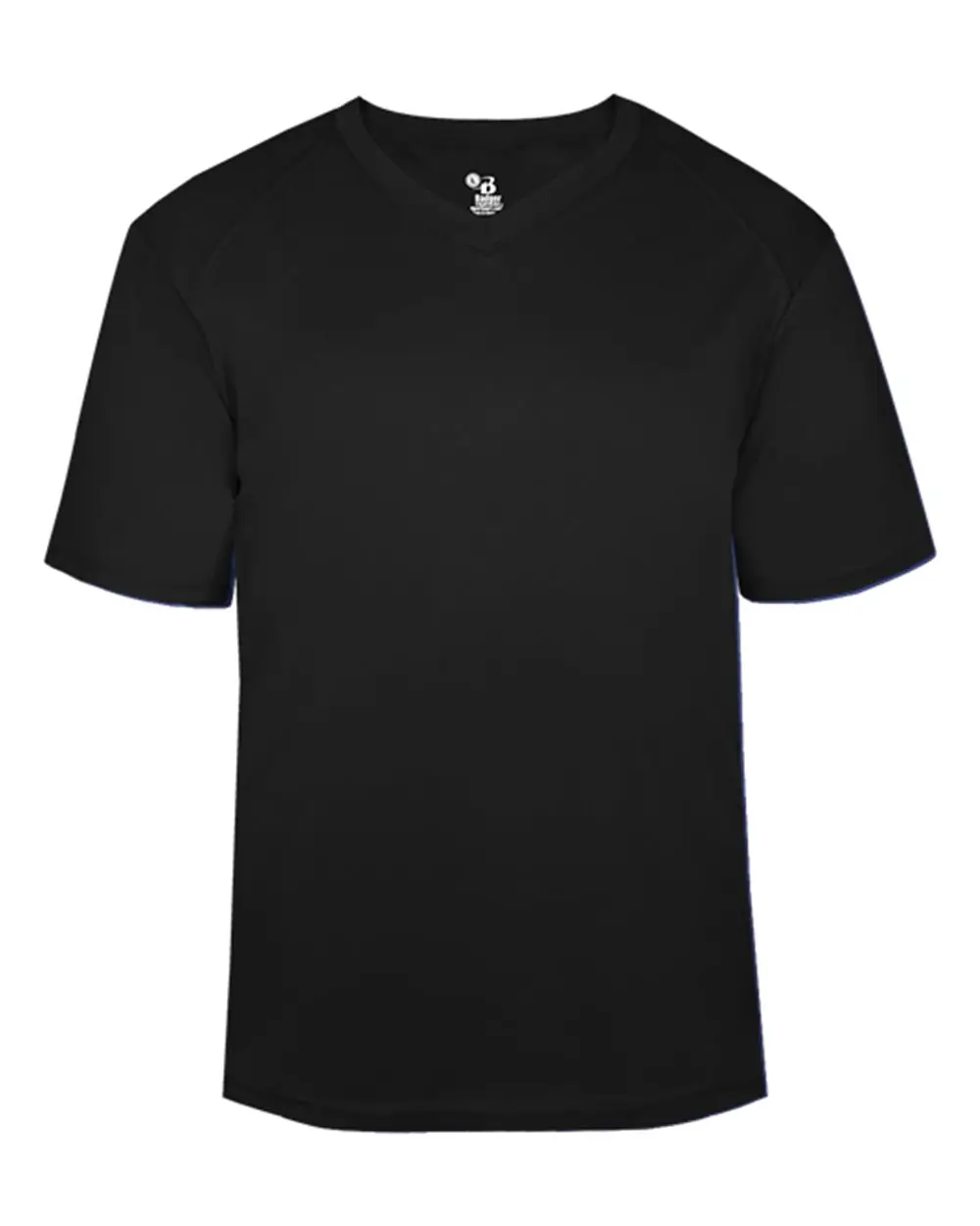 Badger Men's B-Core V-Neck T-Shirt in Black