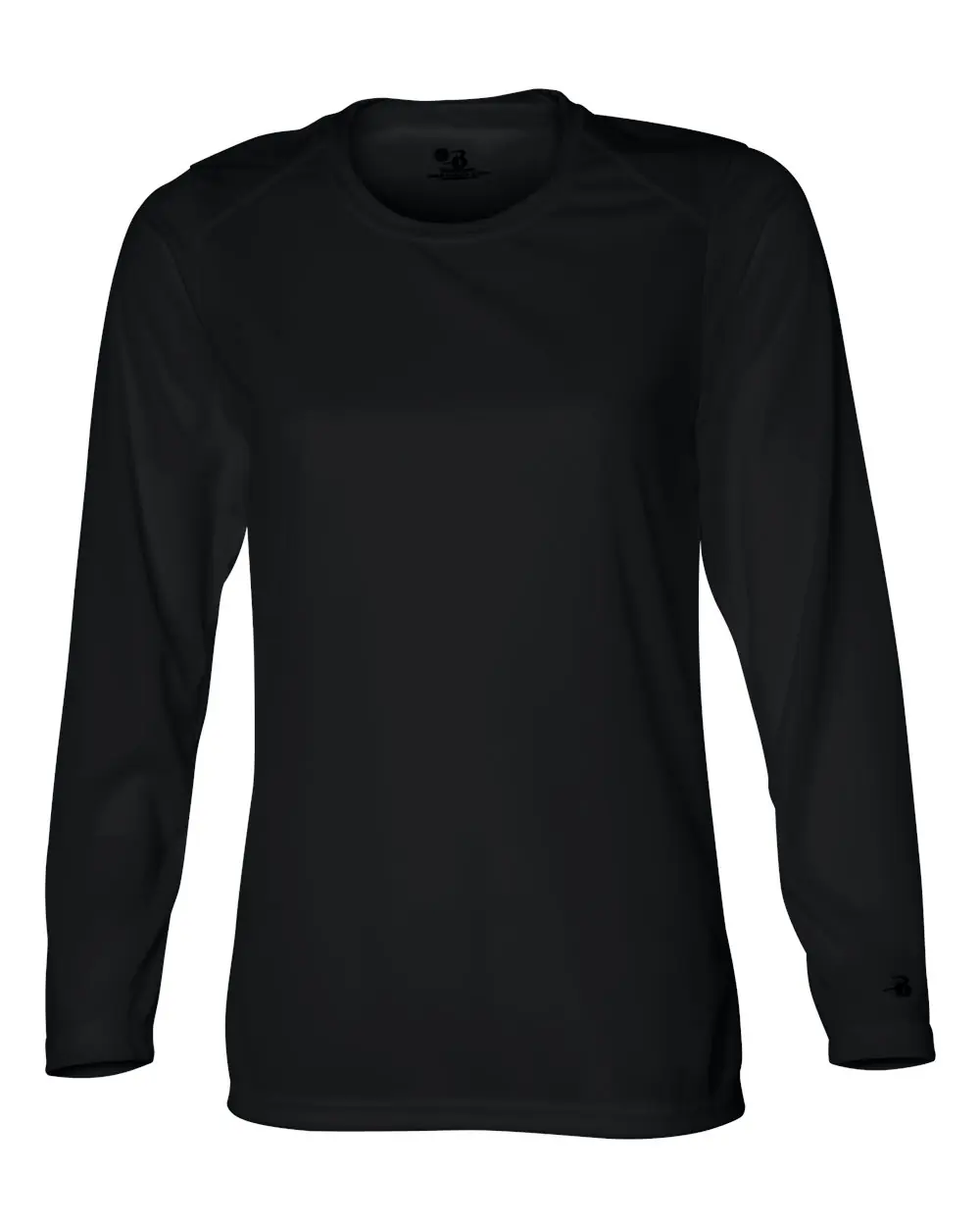 Badger Women's B-Core Long Sleeve T-Shirt in Black