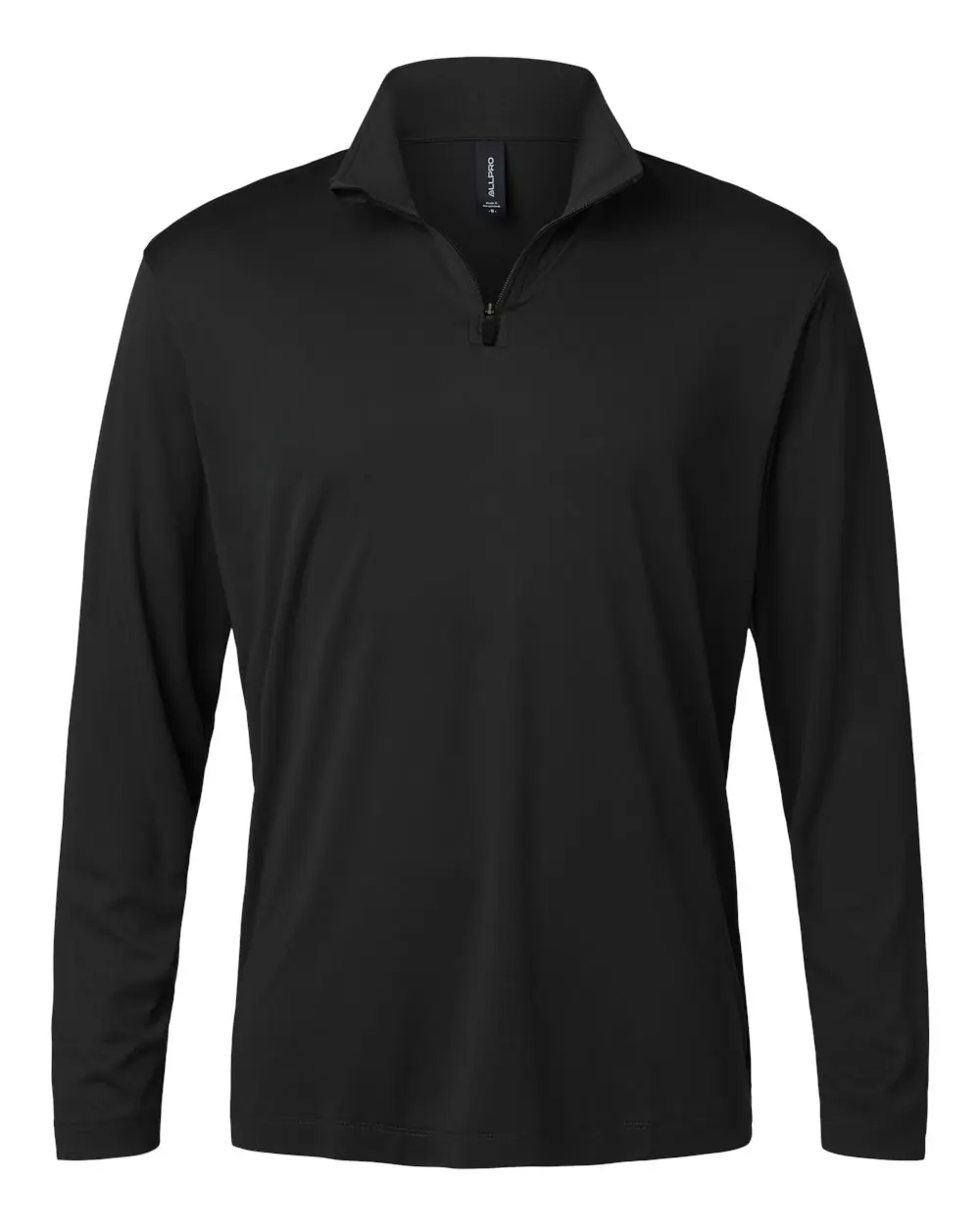 AllPro Men's Pro-Lock Performance Quarter-Zip Pullover in Black