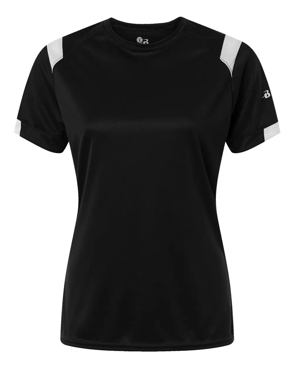 Badger Women's On The Rise T-Shirt in Black/ White
