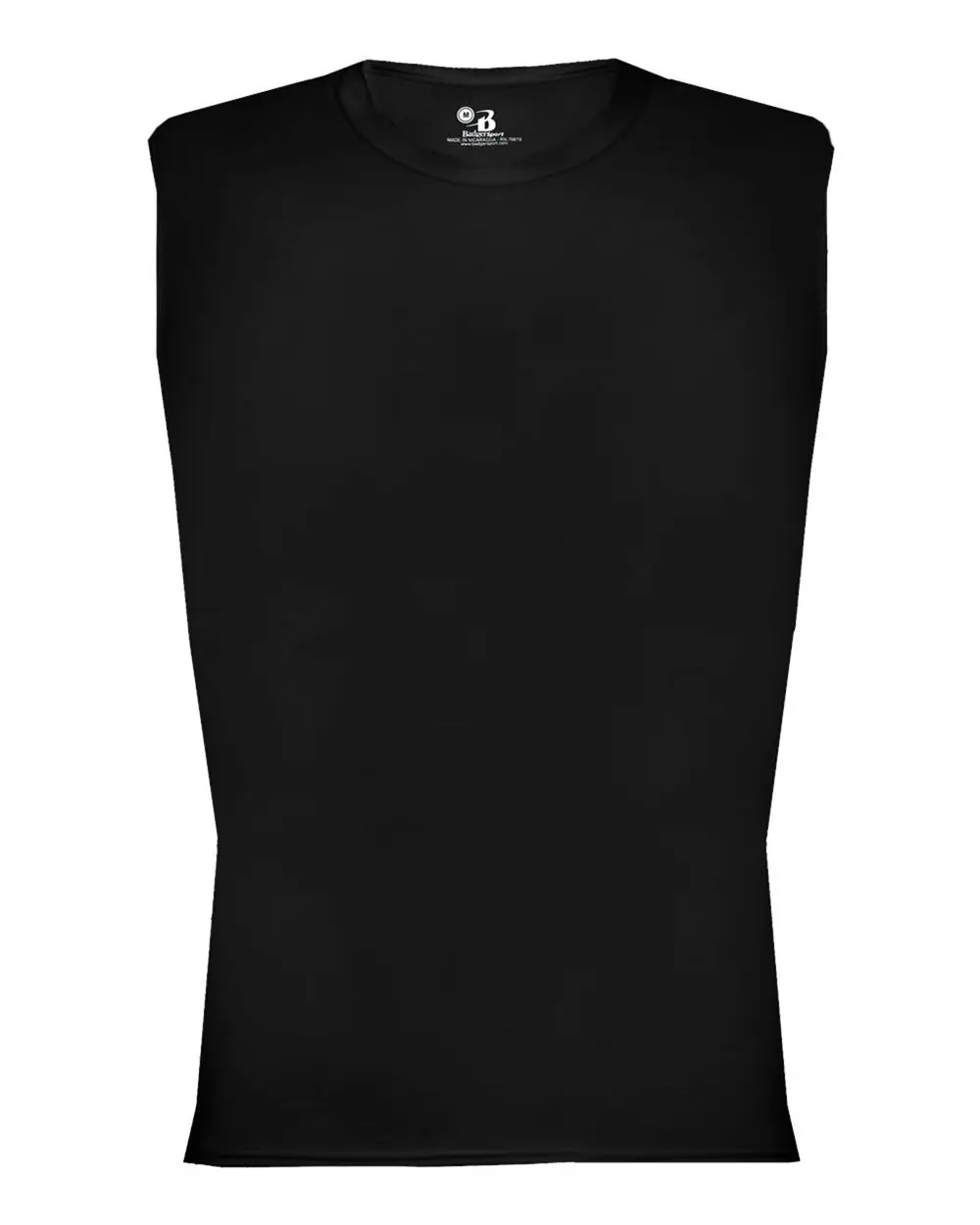Badger Men's Pro-Compression Sleeveless T-Shirt in Black
