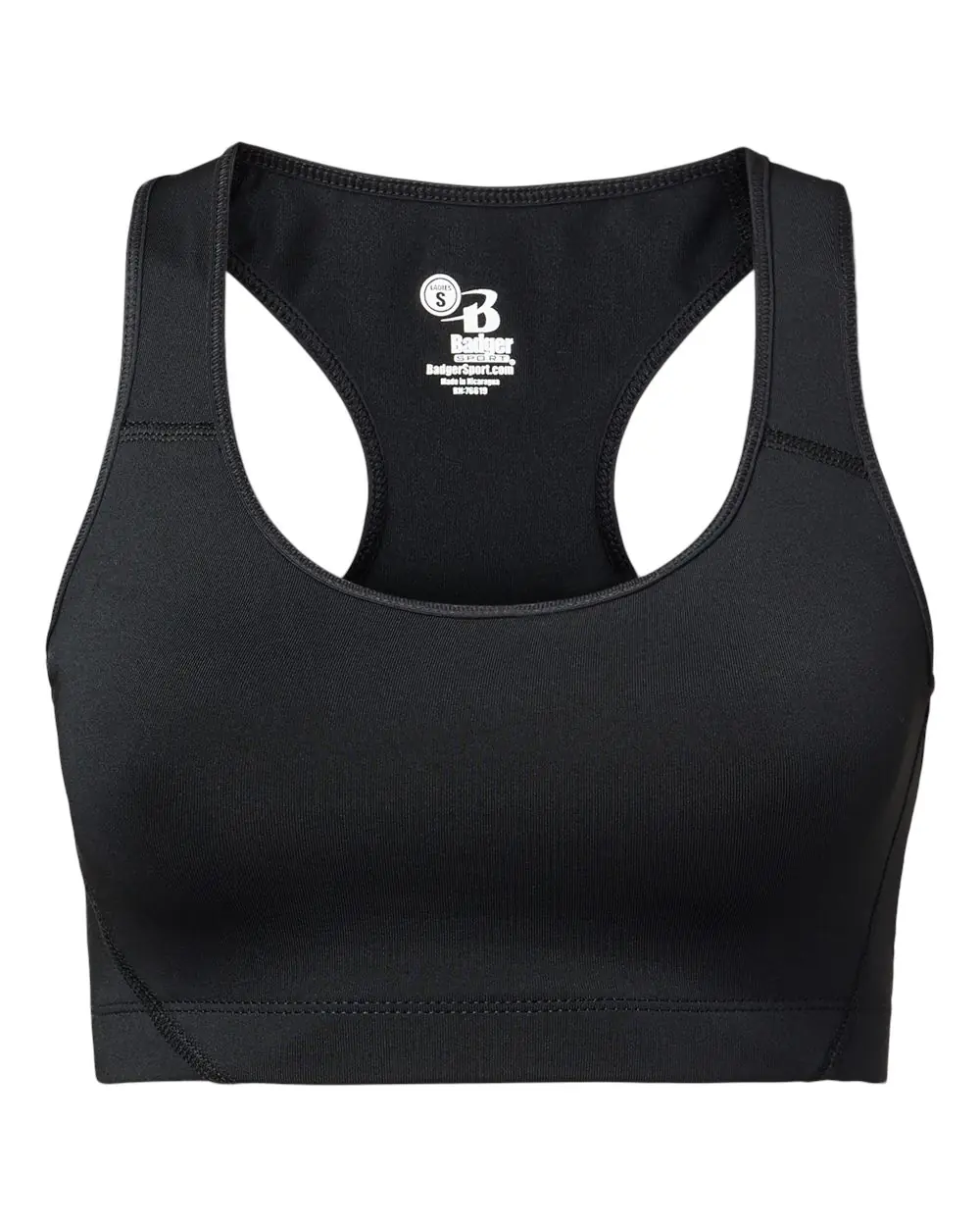 Badger Women's B-Sport Bra Top in Black