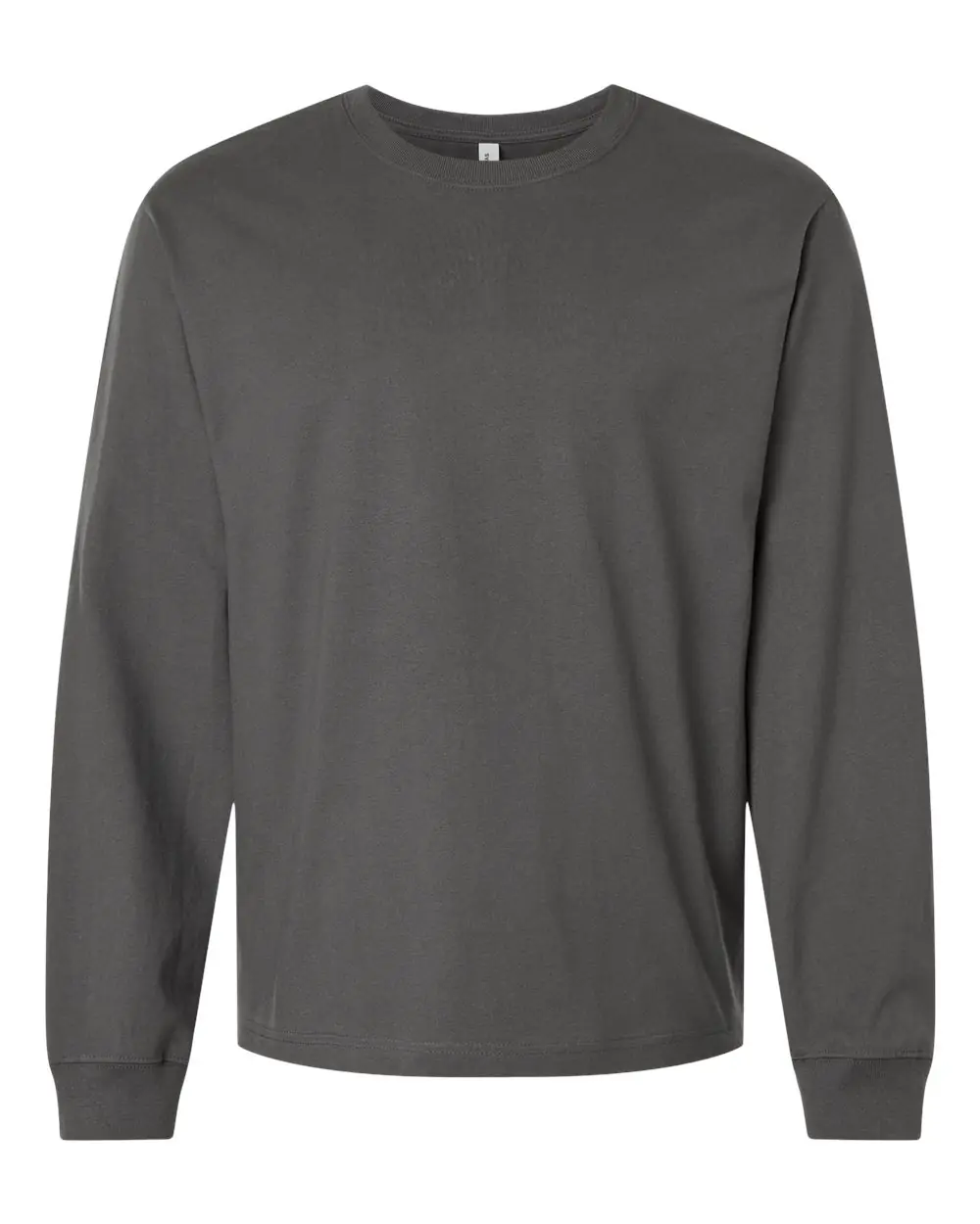 Bella + Canvas Unisex 7.5 oz Heavyweight Long Sleeve Tee in Asphalt