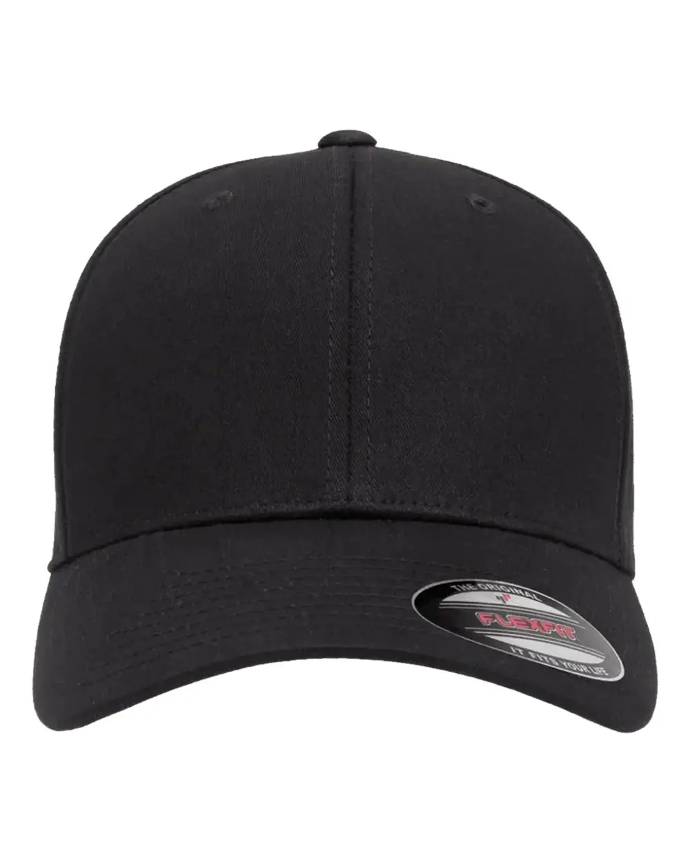 Flexfit V-Flexfit® Cotton Twill Cap in Black