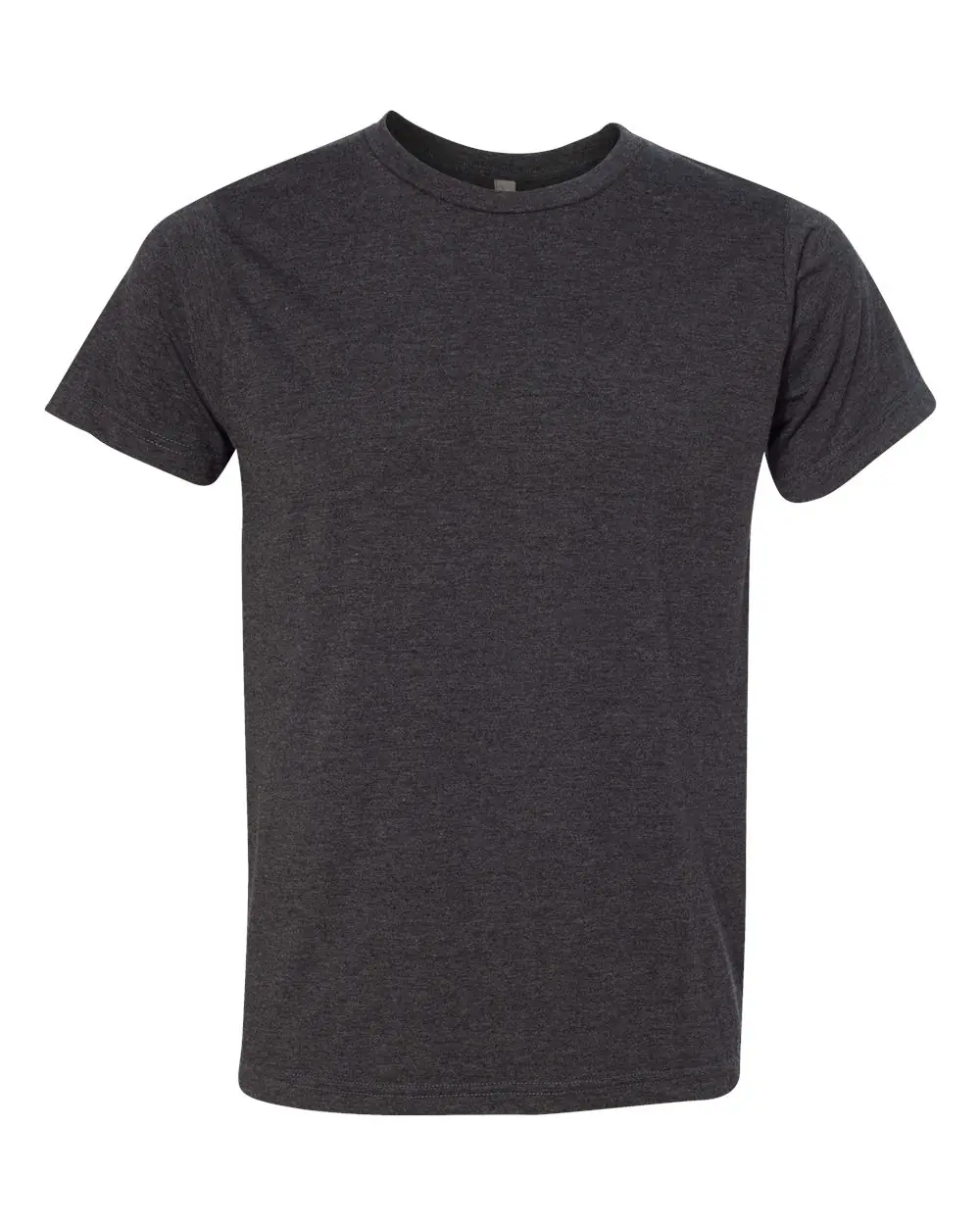 Bayside Unisex USA-Made 50/50 Fine Jersey T-Shirt in Heather Charcoal