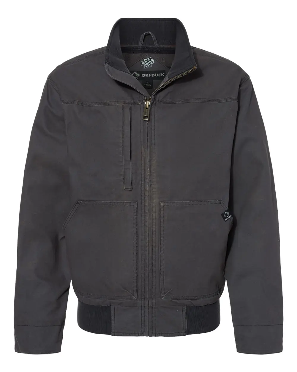 DRI DUCK Men's Force Power Move Bomber Jacket in Charcoal