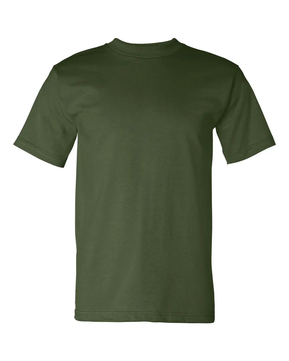 Bayside Unisex USA-Made Heavyweight T-Shirt in Army