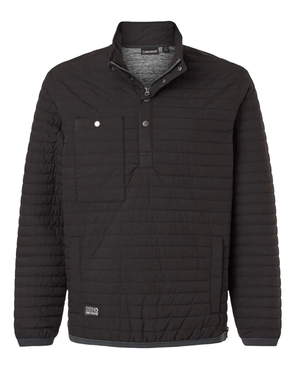 DRI DUCK Men's Keystone Quilted Pullover in Black
