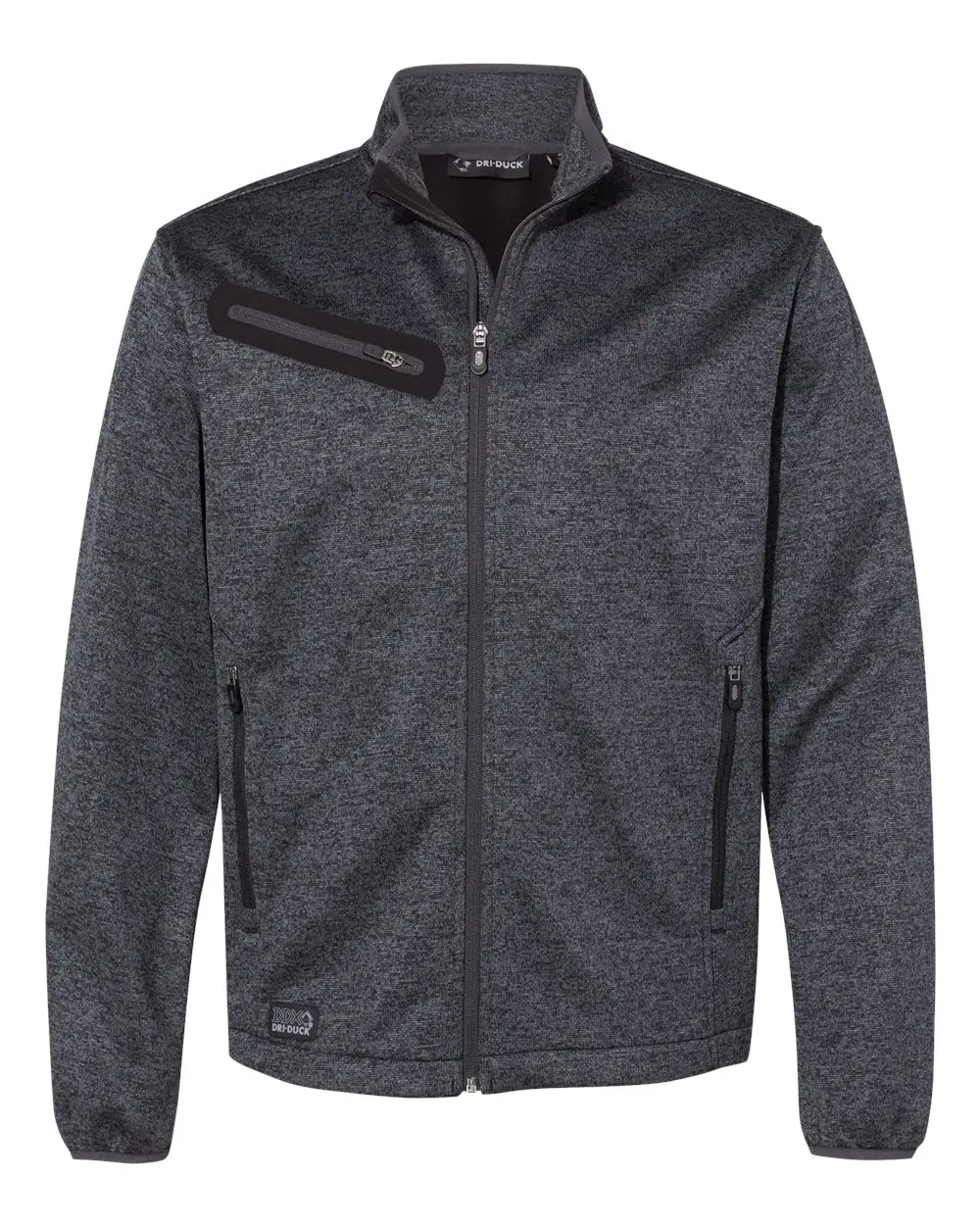 DRI DUCK Men's Atlas Sweater Fleece Full-Zip Jacket in Charcoal