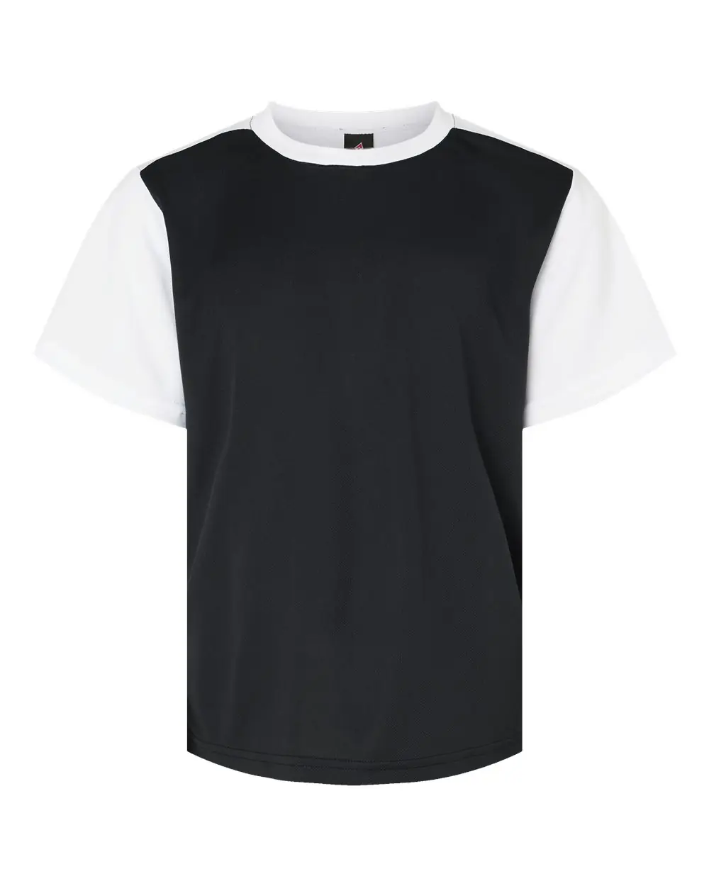 Alleson Athletic Youth Crewneck Pullover Baseball Jersey in Black/ White