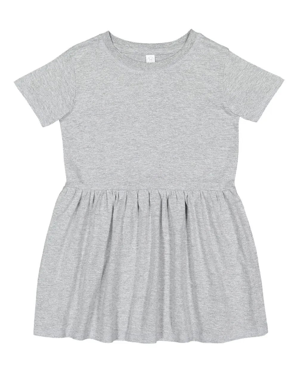 Rabbit Skins Toddler Fine Jersey Dress in Heather