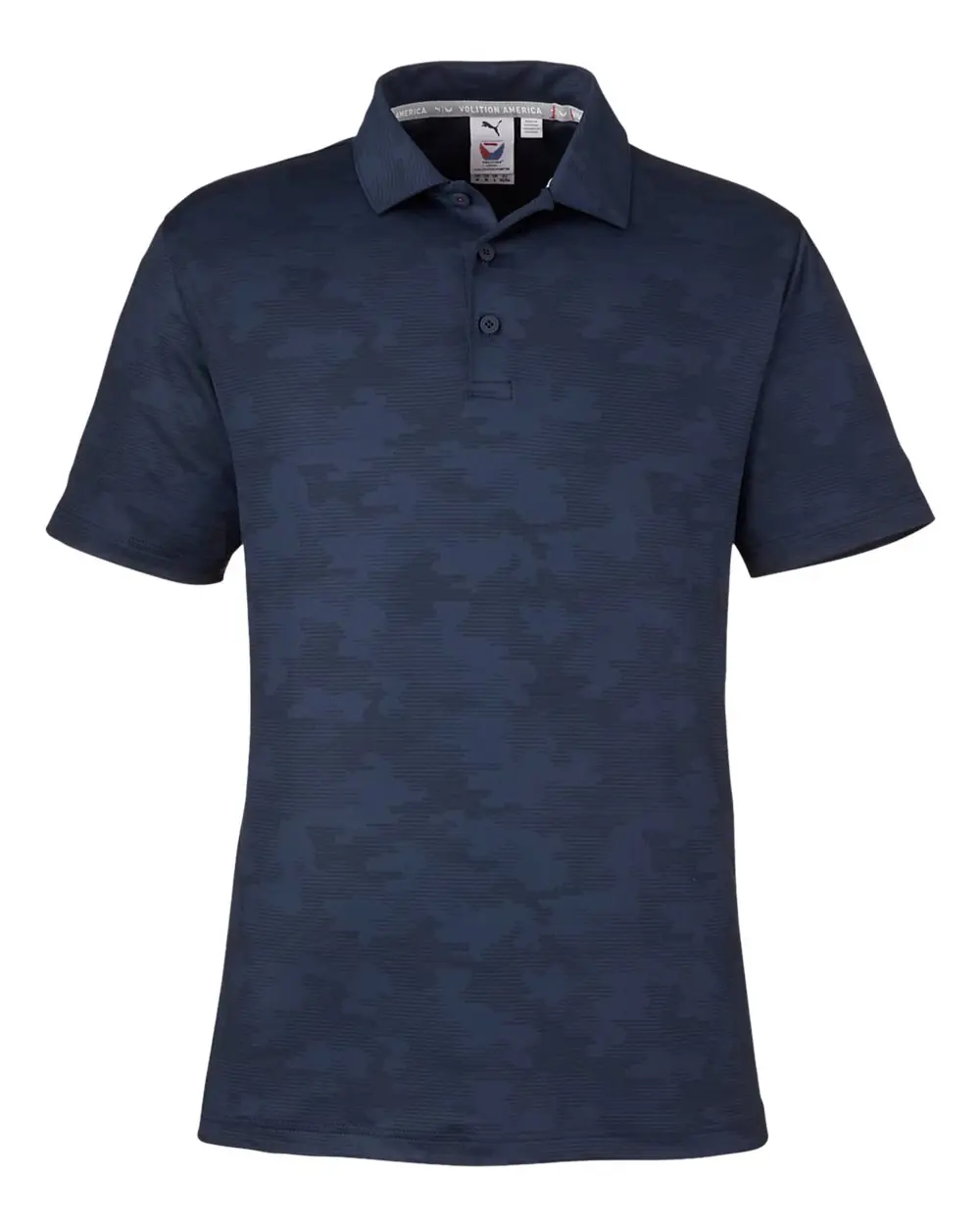 Puma Golf Men's Volition Camo Cover Polo in Navy Blazer