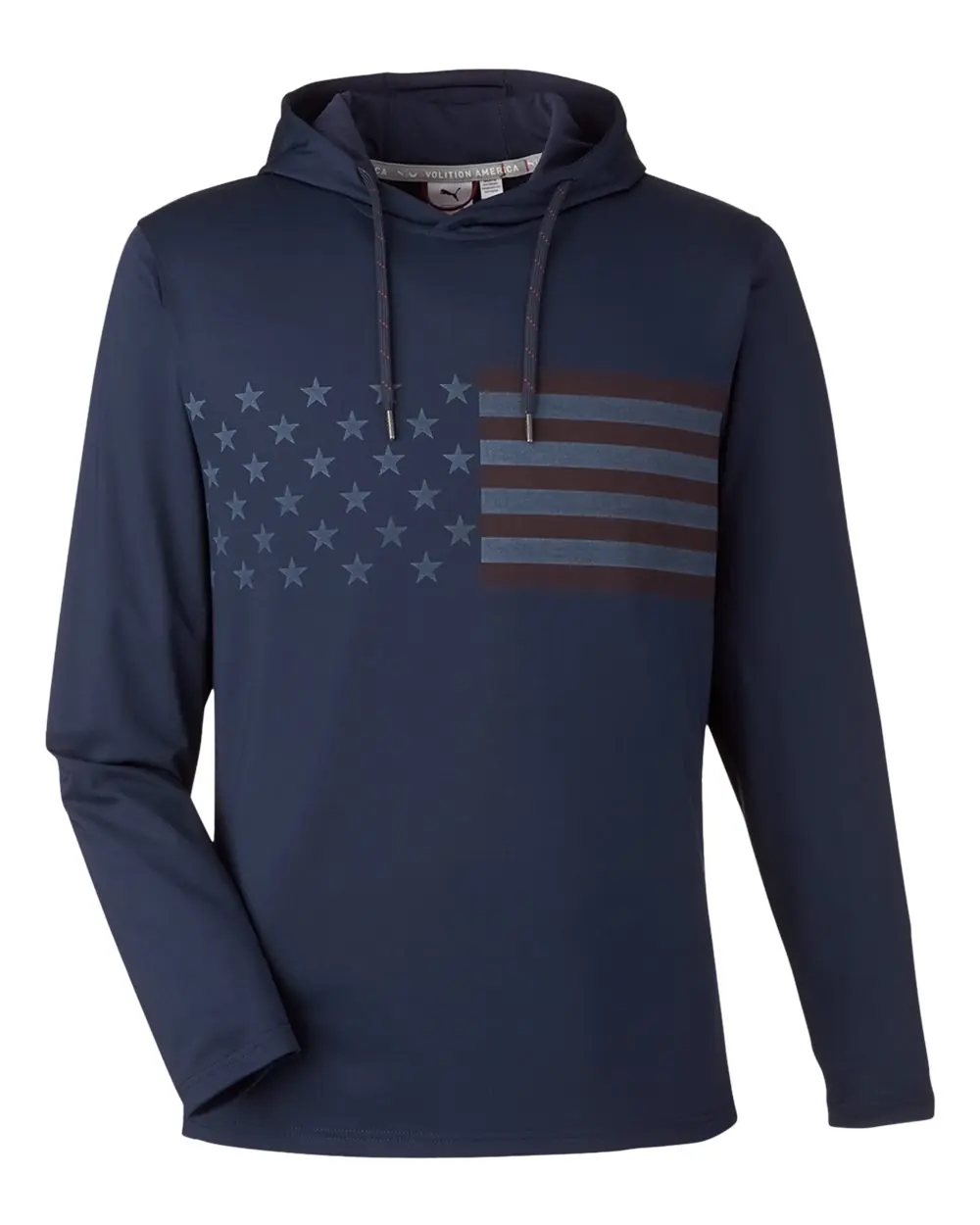 Puma Golf Men's Volition Patriotic Hooded Pullover in Navy Blazer