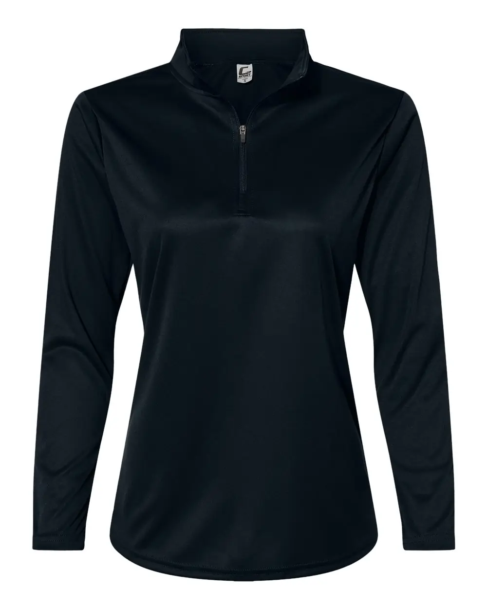 C2 Sport Women's Quarter-Zip Pullover in Black
