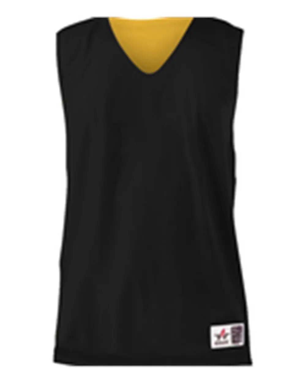 Alleson Athletic Youth Reversible Mesh Tank in Black/ Gold