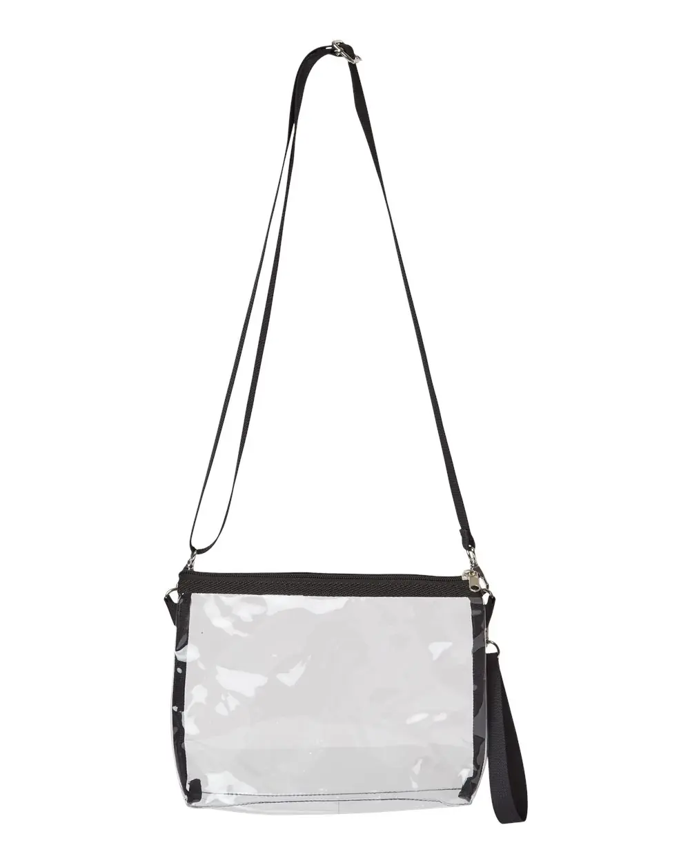 Liberty Bags Classic Clear Stadium Purse/Handbag in Black