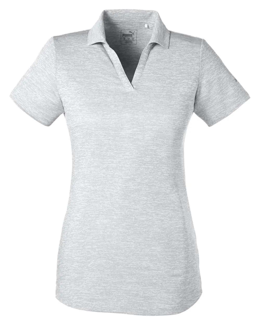 Puma Golf Women's Icon Heather Polo in Bright White