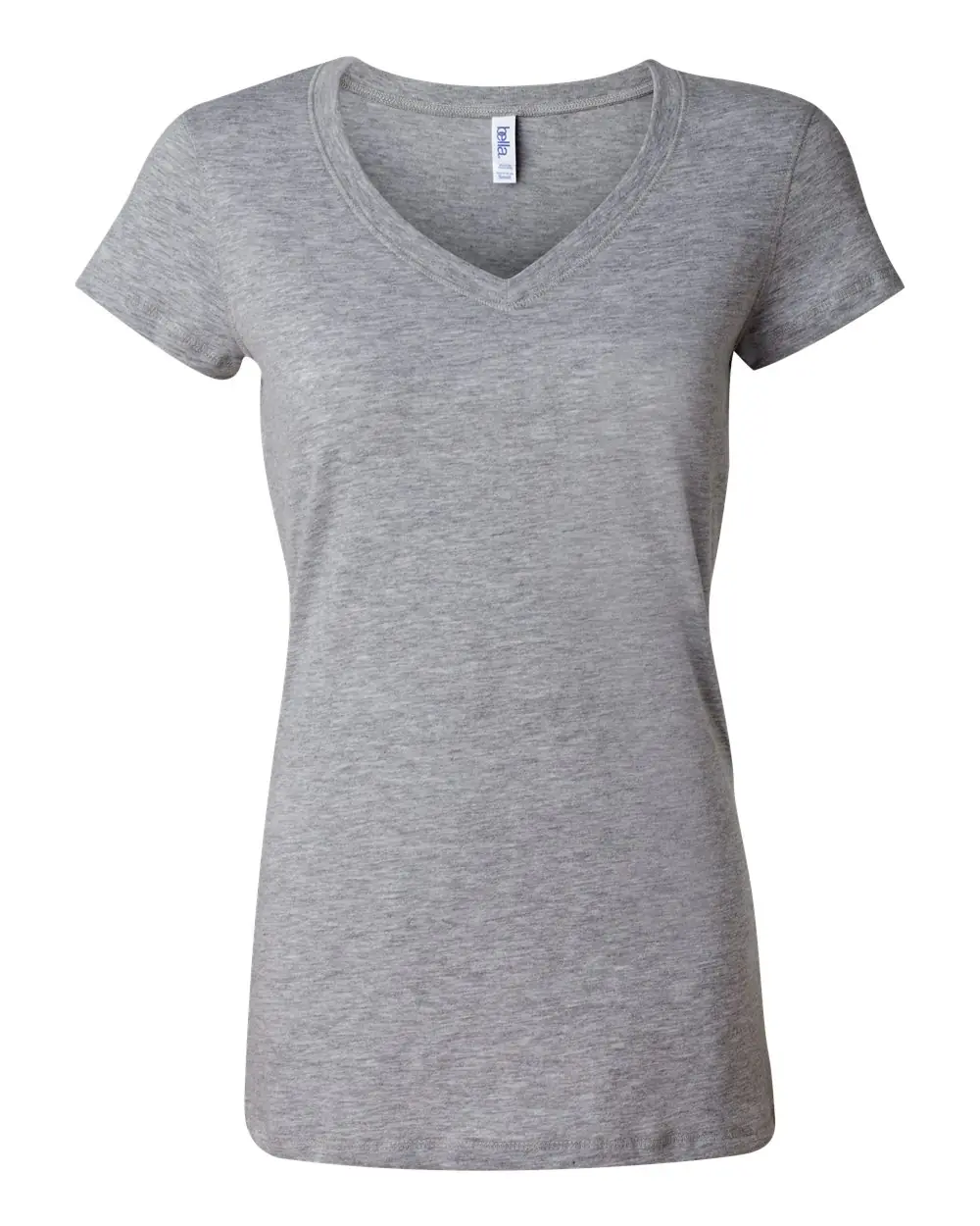 Bella + Canvas Women’s Jersey V-Neck Tee in Athletic Heather