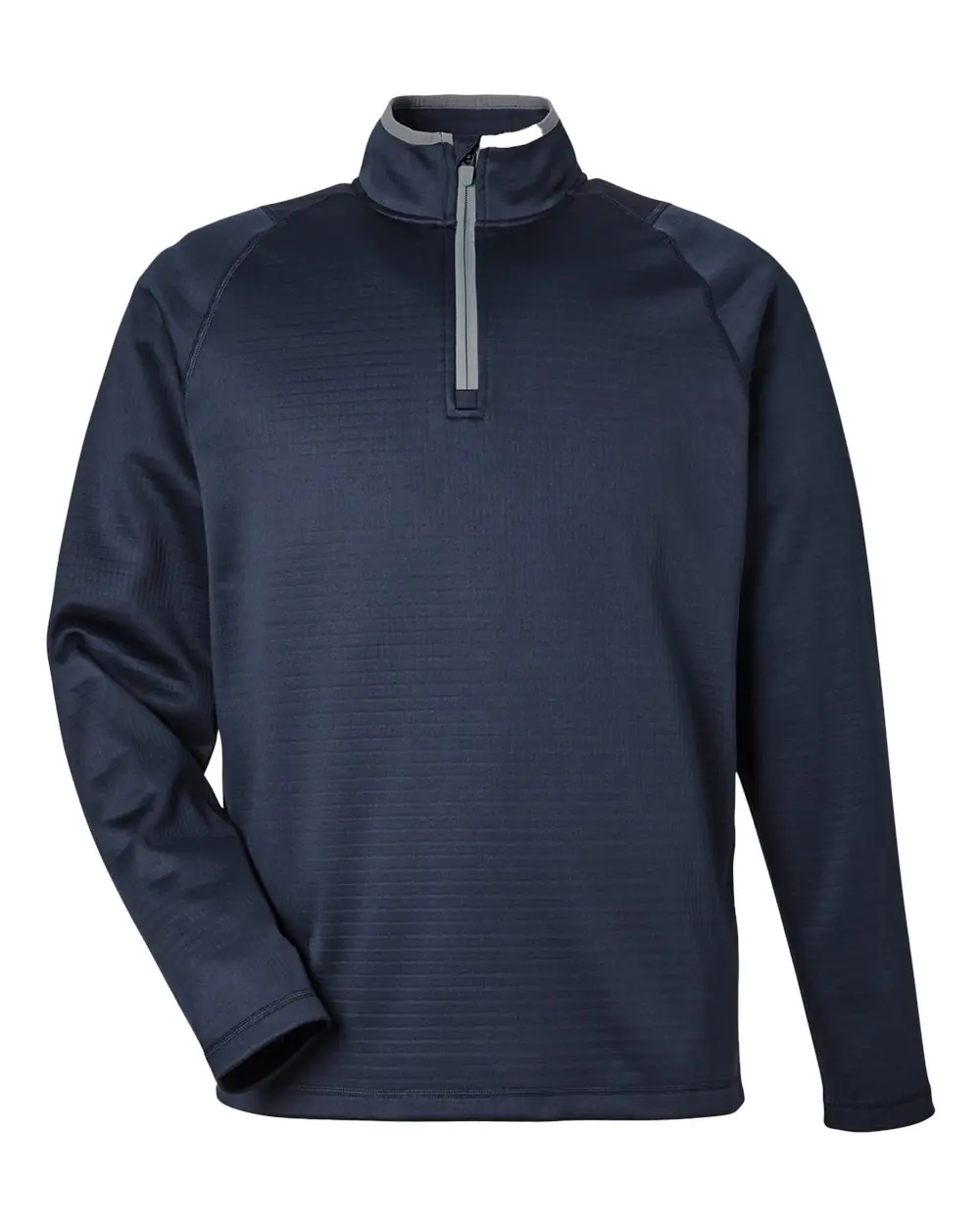 Puma Golf Men's Waffle Fleece Quarter-Zip Pullover in Deep Navy
