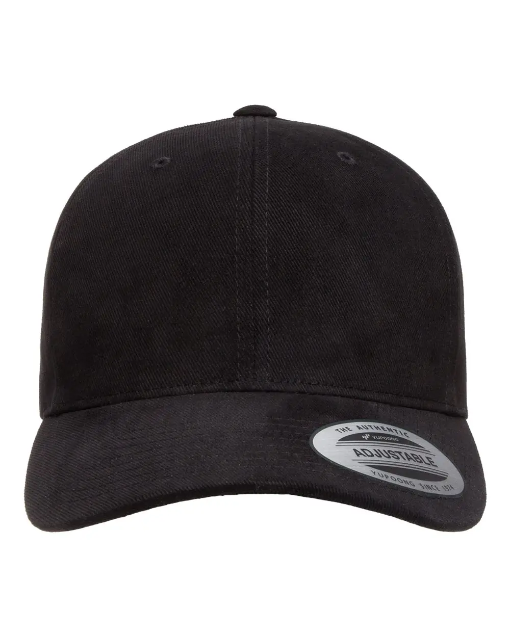 YP Classics Structured Brushed Twill Cap in Black