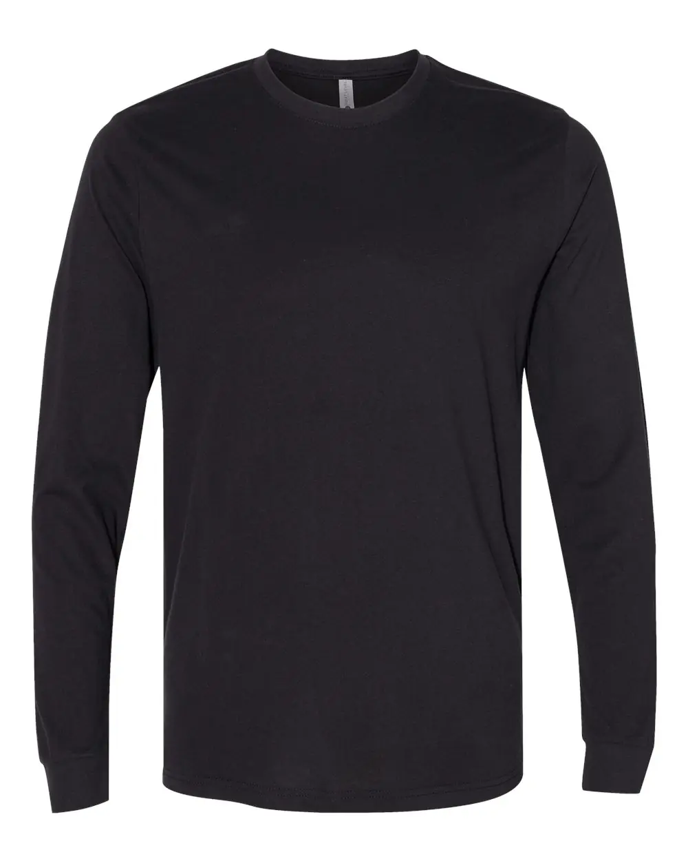 Next Level Apparel Unisex Sueded Long Sleeve T-Shirt in Black