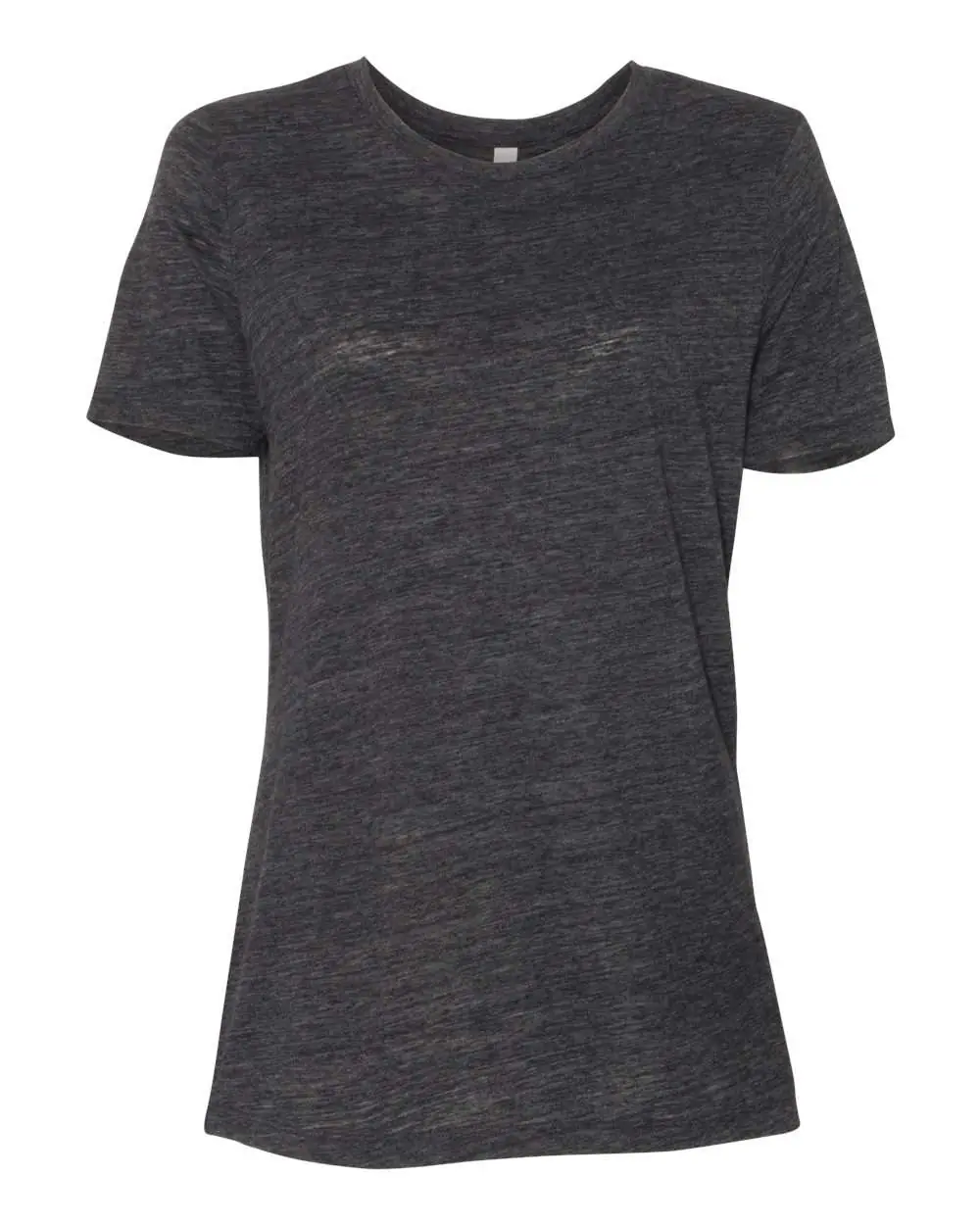 Bella + Canvas Women’s Relaxed Fit Vintage Slub Tee in Charcoal Black Slub