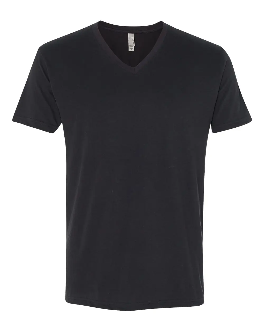 Next Level Apparel Men's Sueded V-Neck T-Shirt in Black