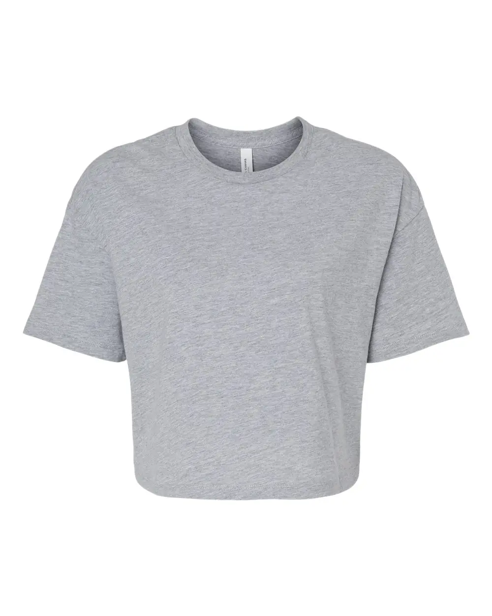 Bella + Canvas Women's Jersey Crop Tee in Athletic Heather