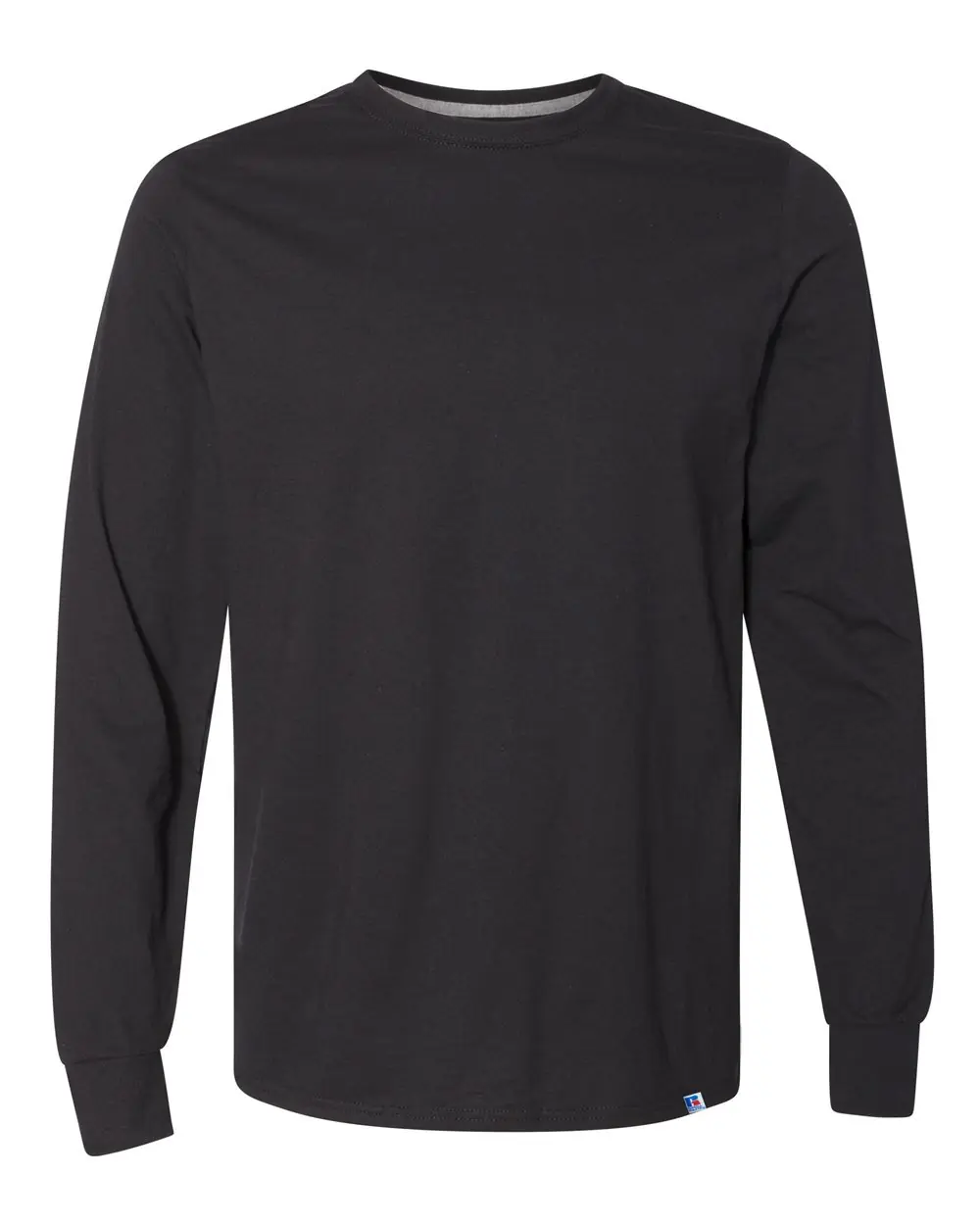 Russell Athletic Unisex Dri Power® CVC Performance Long Sleeve T-Shirt in Black