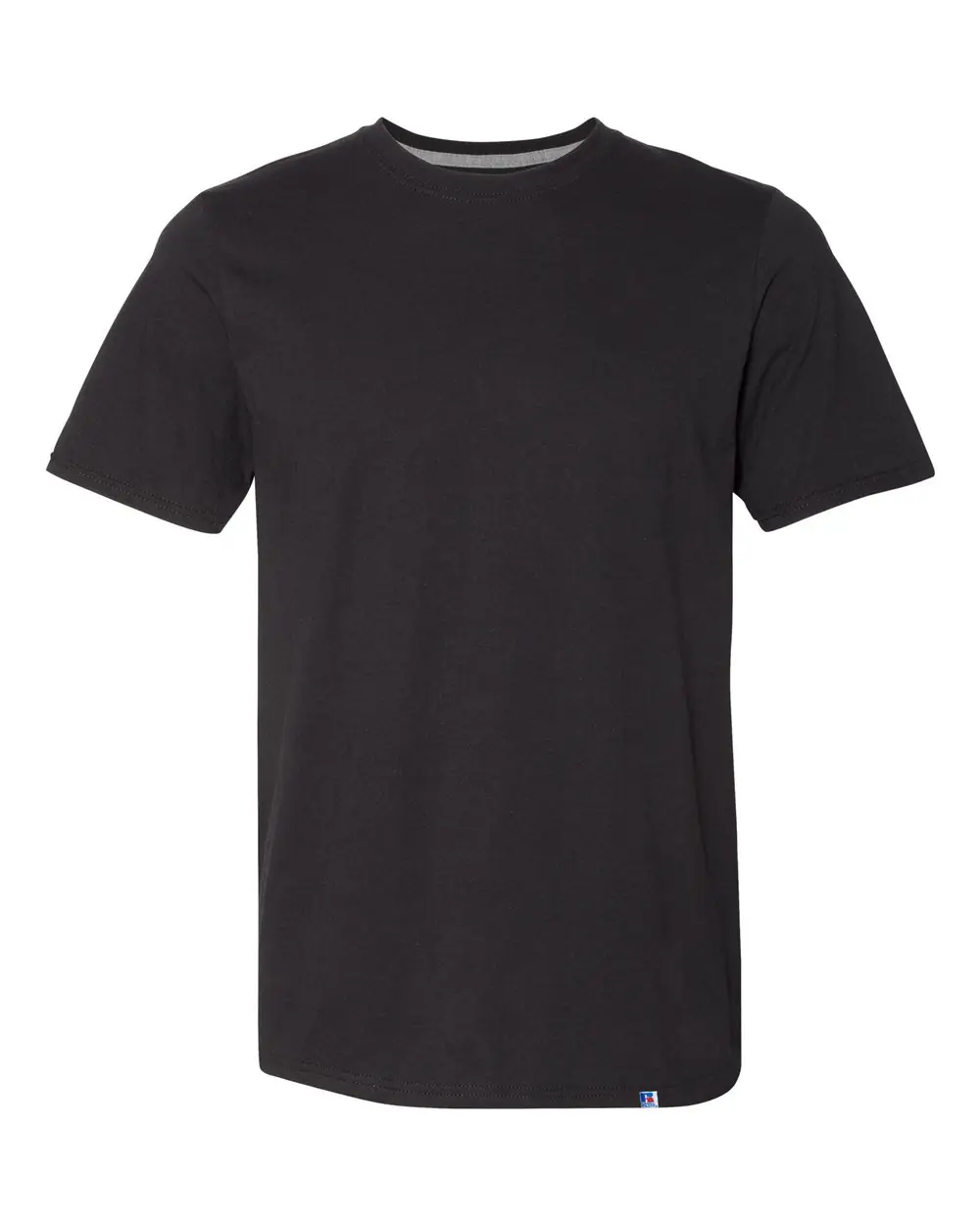 Russell Athletic Unisex Dri Power® CVC Performance T-Shirt in Black