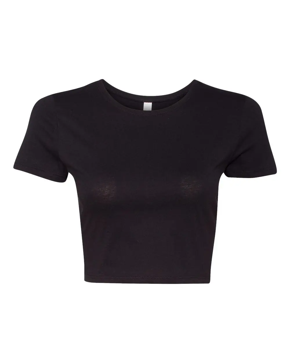 Bella + Canvas Women’s Crop Tee in Black